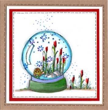 Snow Globe Water Weeds Card